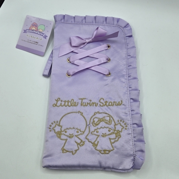 Sanrio Little Twin Stars Enjoy Idol Pen Pouch Purple - Picture 3 of 11